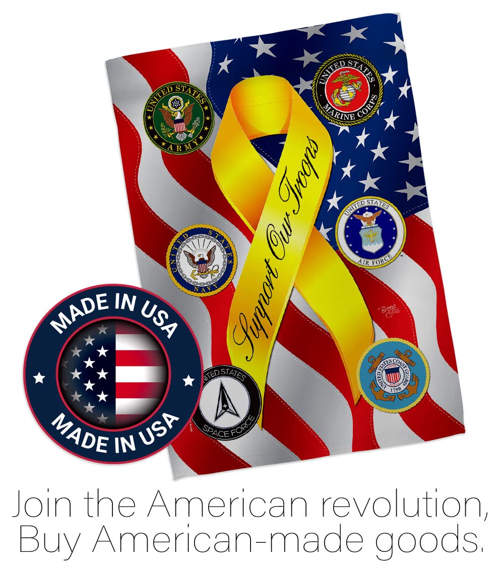 Breeze Decor flag stitching detail; double-stitched for lasting strength.