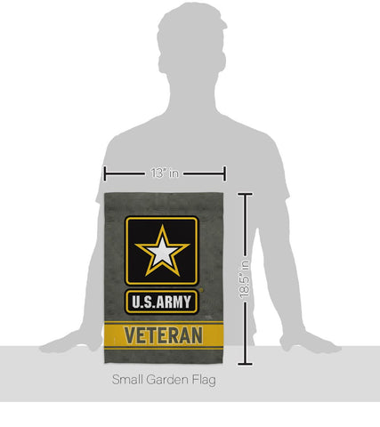 Breeze Decor US Army Veteran garden flag double sided readability on both sides