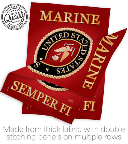 Breeze Decor USMC garden flag makes a thoughtful veteran gift.