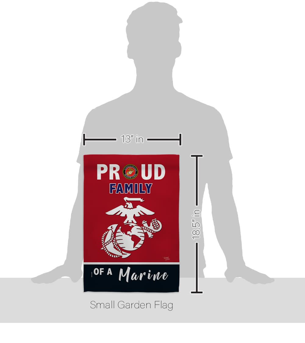 Breeze Decor USMC Semper Fi banner shows double-sided readability.