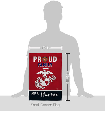 Breeze Decor USMC Semper Fi banner shows double-sided readability.