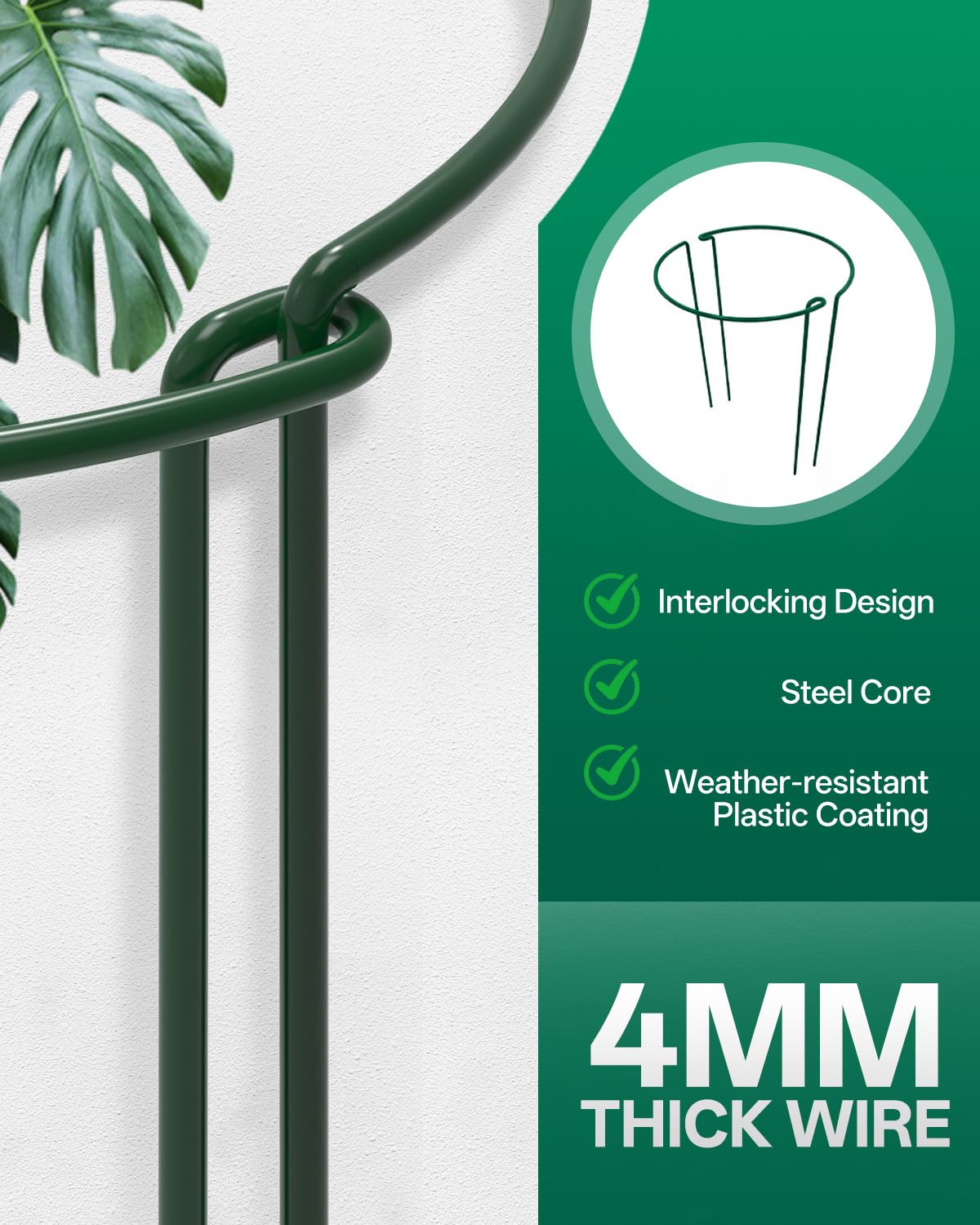 Breeze Touch 15 green labels for plants: organized labeling helps care tracking.
