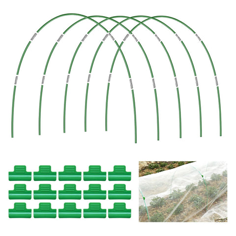 Breeze Touch 25-piece garden hoops assembly for modular grow tunnels.