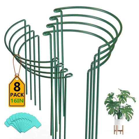 Breeze Touch 8-pack plant stakes 16-inch: sturdy support for tall or heavy blooms.