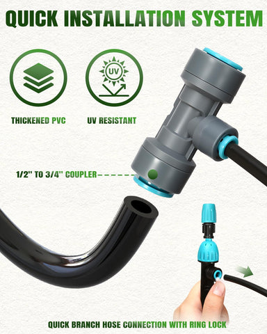 Breeze Touch adjustable drippers adapt flow to plant types