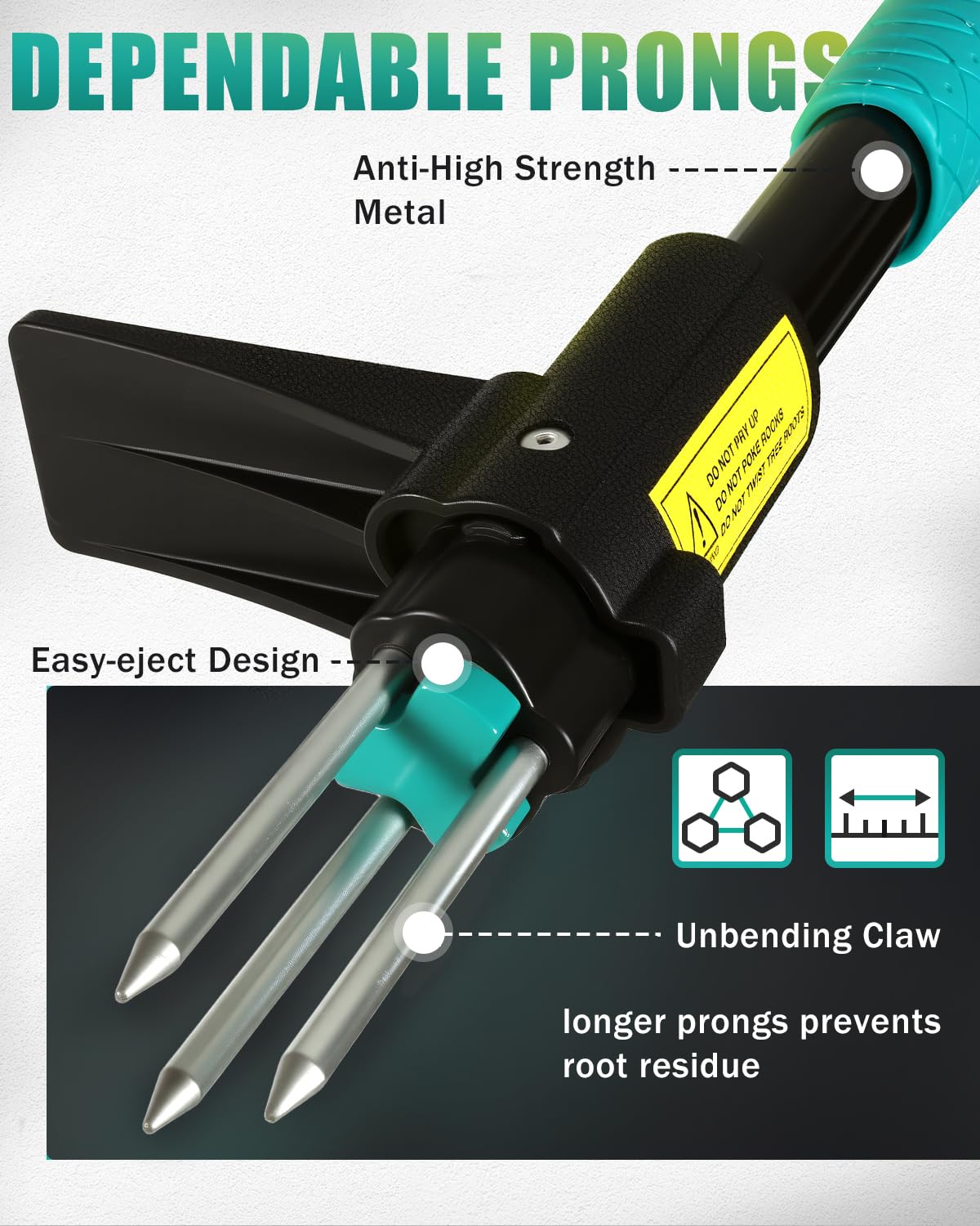 Breeze Touch D-Grip Handle eases controlled weed extraction.