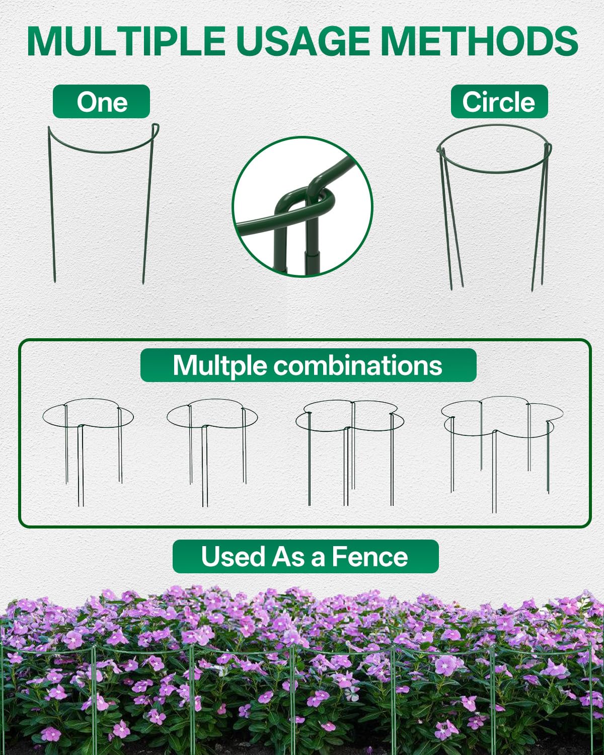 Breeze Touch ground installation: easy push-in setup supports indoor and outdoor plants.