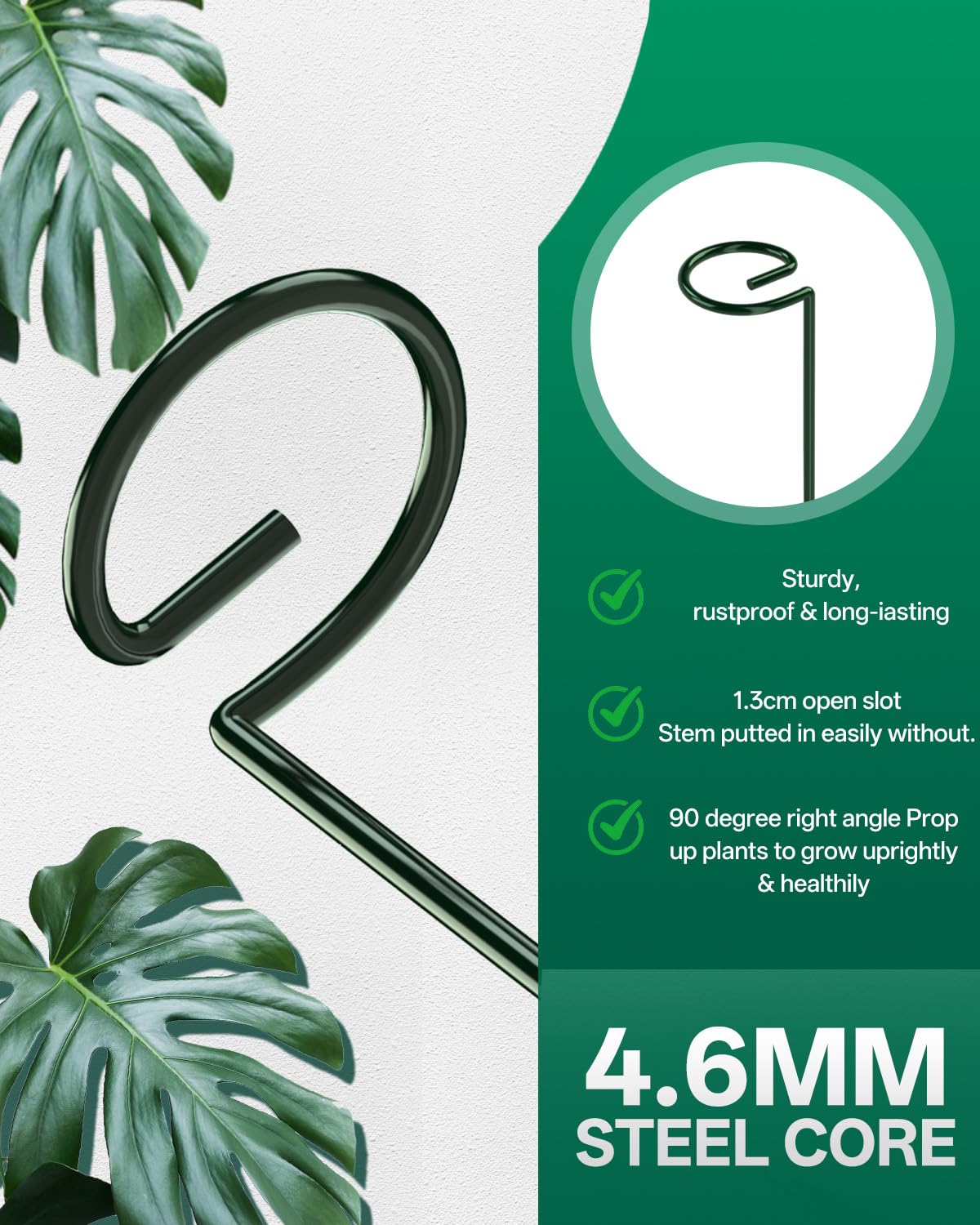 Breeze Touch twist ties secure stems gently for stable growth.
