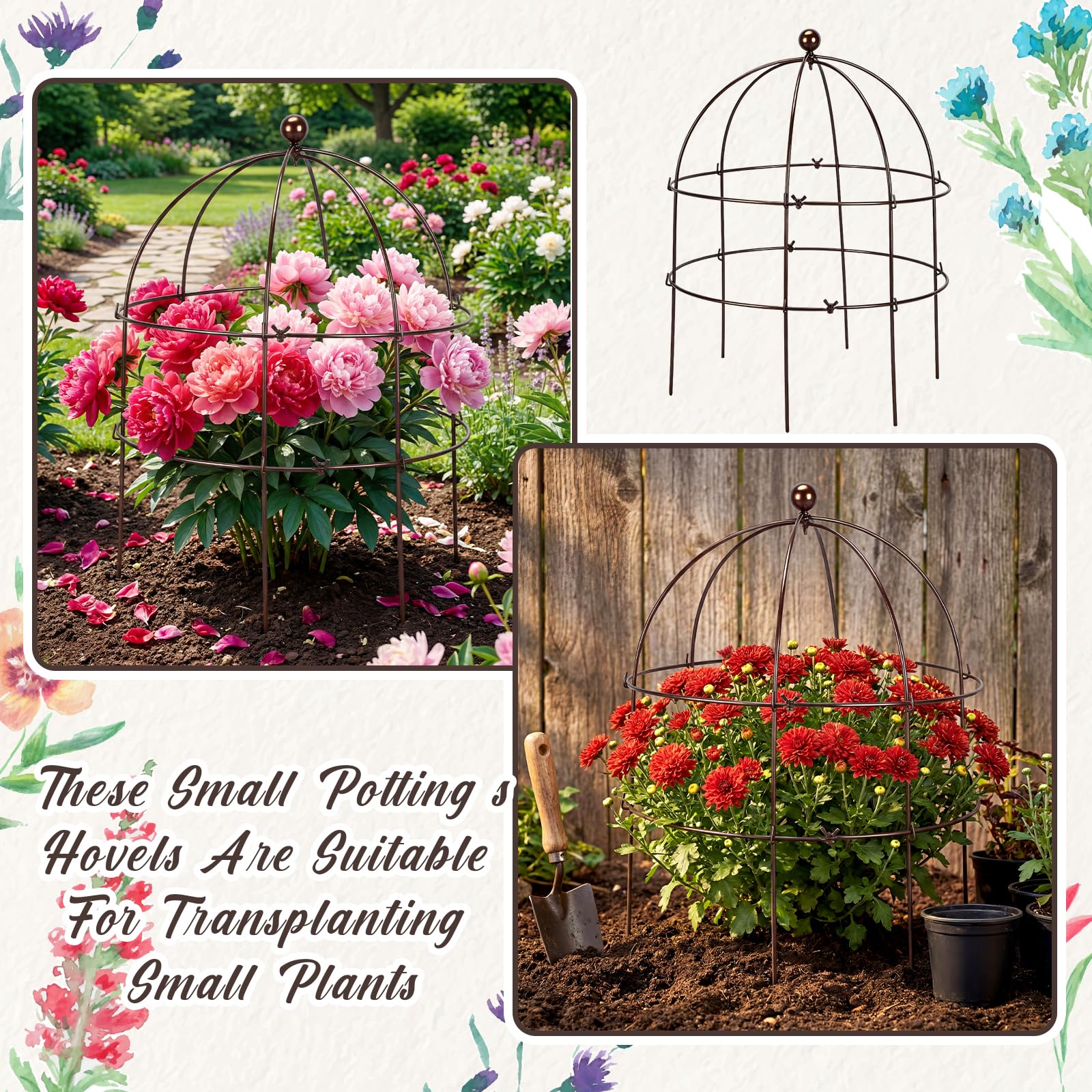 BreezeHug 5mm solid metal tubing ensures sturdy, weather-resistant garden trellis.