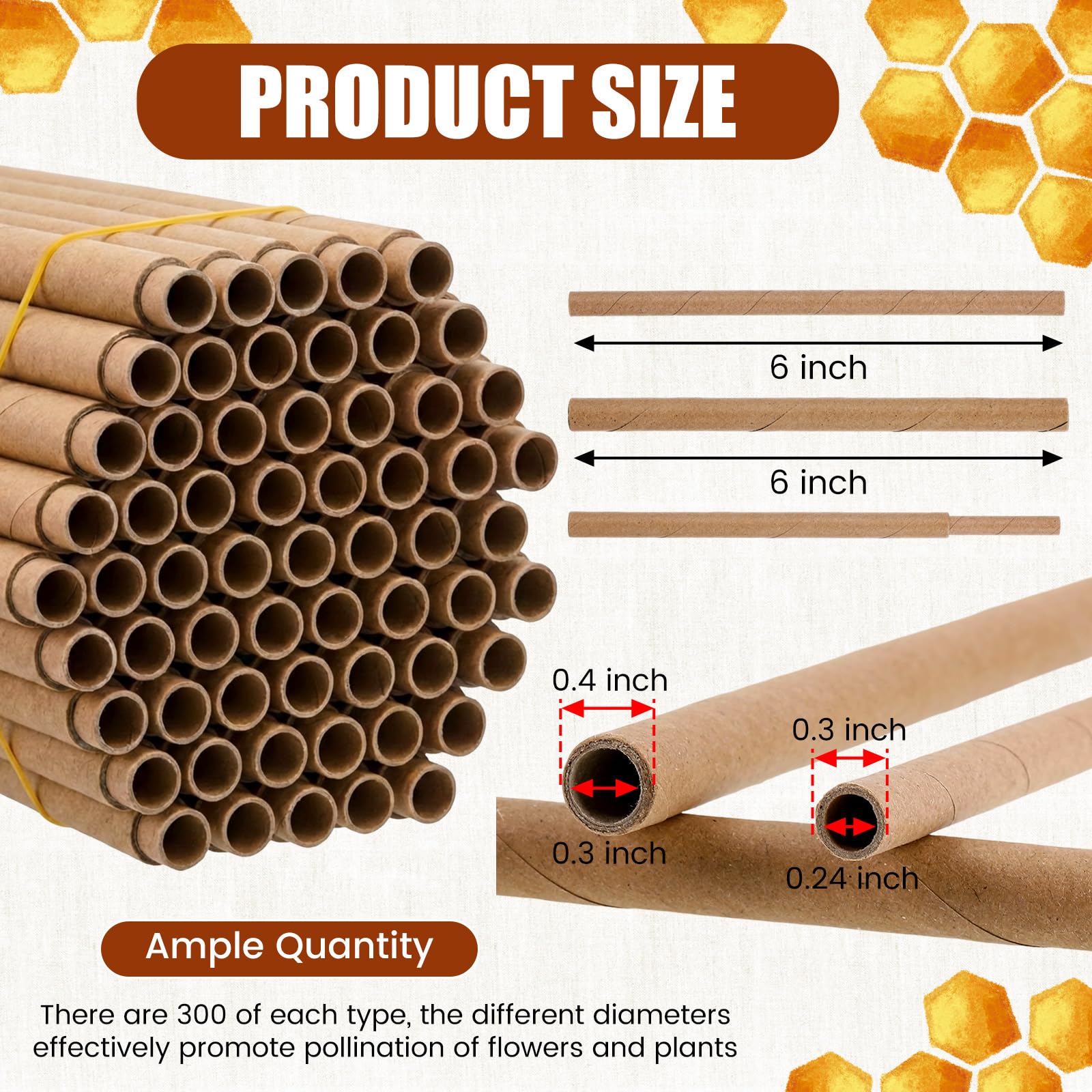 BreezeHug 0.24-inch inner diameter tubes for efficient mason bee nesting