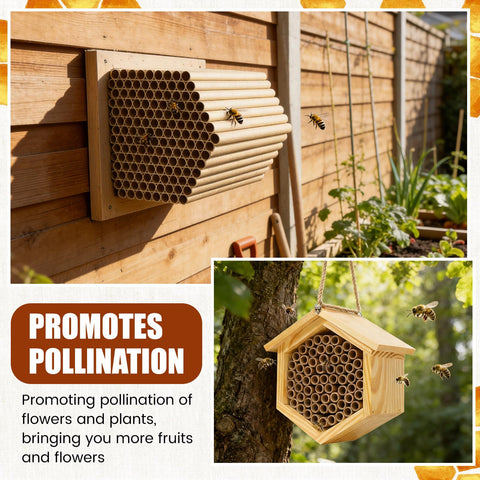 BreezeHug sturdy 6-inch tubes provide durable nesting for backyard bees
