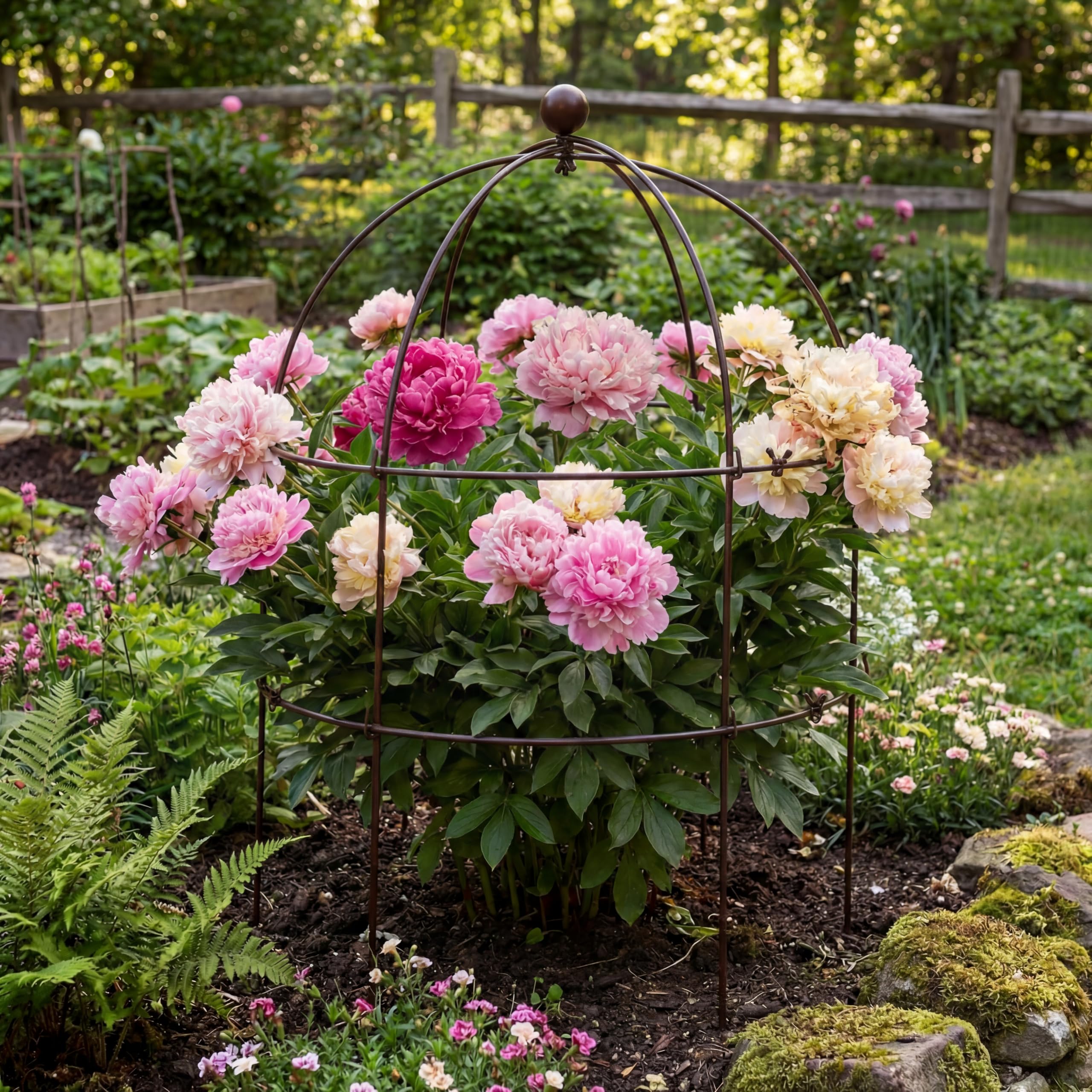 BreezeHug outdoor-friendly trellis decor doubles as functional plant support.