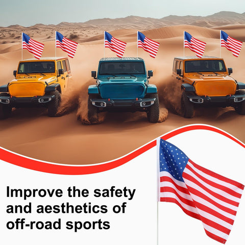 BreezeHug tear-resistant polyester flag holds color against wind and dust.