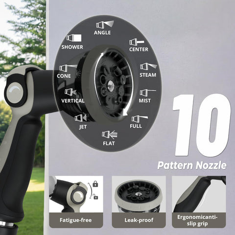 BreezeReel auto-layering keeps hose neatly wound for next use.