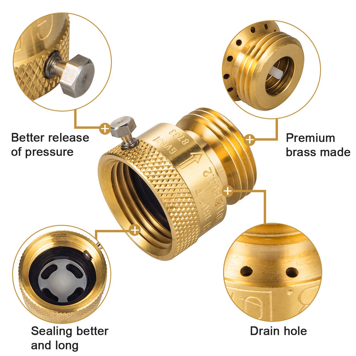 Breezliy 3/4-Inch thread fits standard spigots for quick, secure installation.