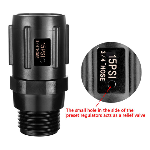 Breezliy 3-4in FHT to 3-4in MHT connection fits standard hoses.