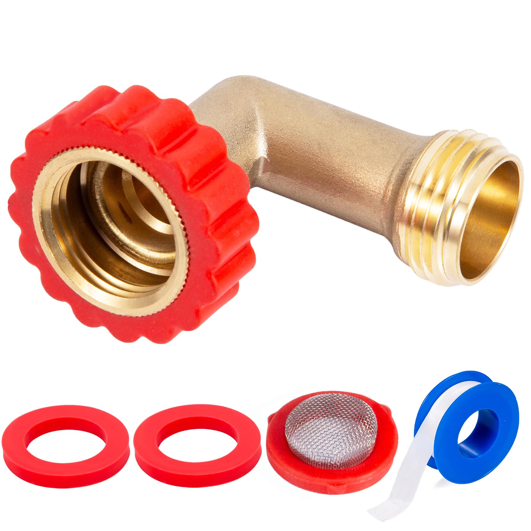 Breezliy 90-degree hose elbow connector for easy alignment and installation