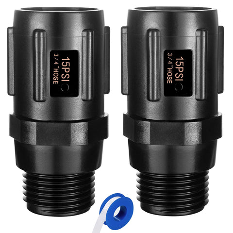 Breezliy 15 psi regulator provides steady drip irrigation pressure.