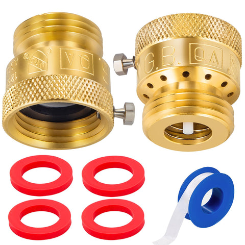 Breezliy vacuum breaker set enables reliable backflow prevention for outdoor hoses.