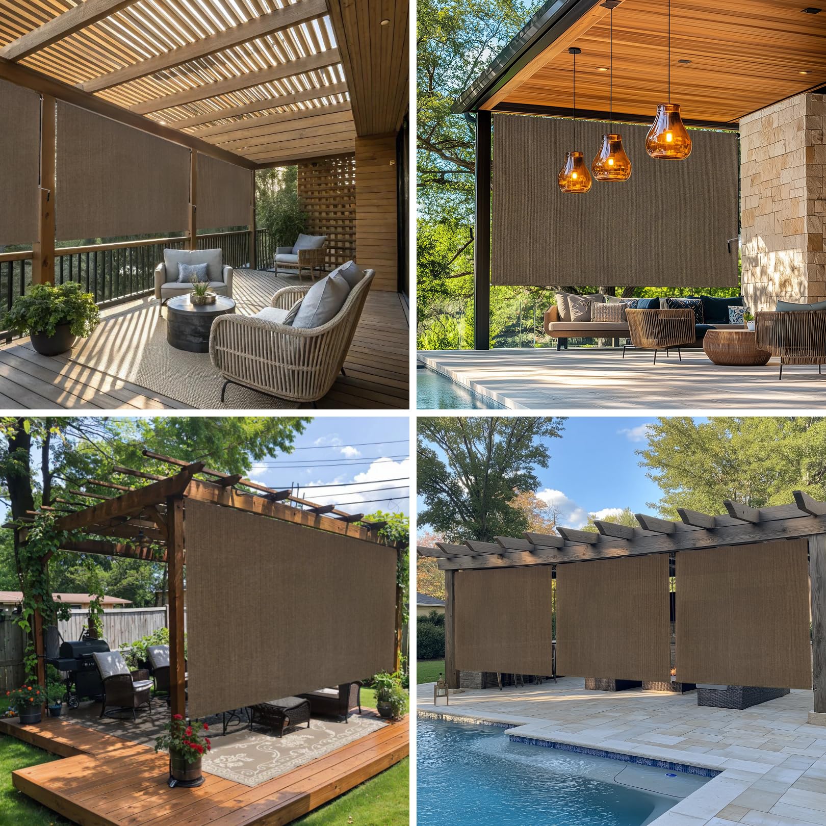 Breezombra easy-clean damp-wipe surface for convenient outdoor maintenance.