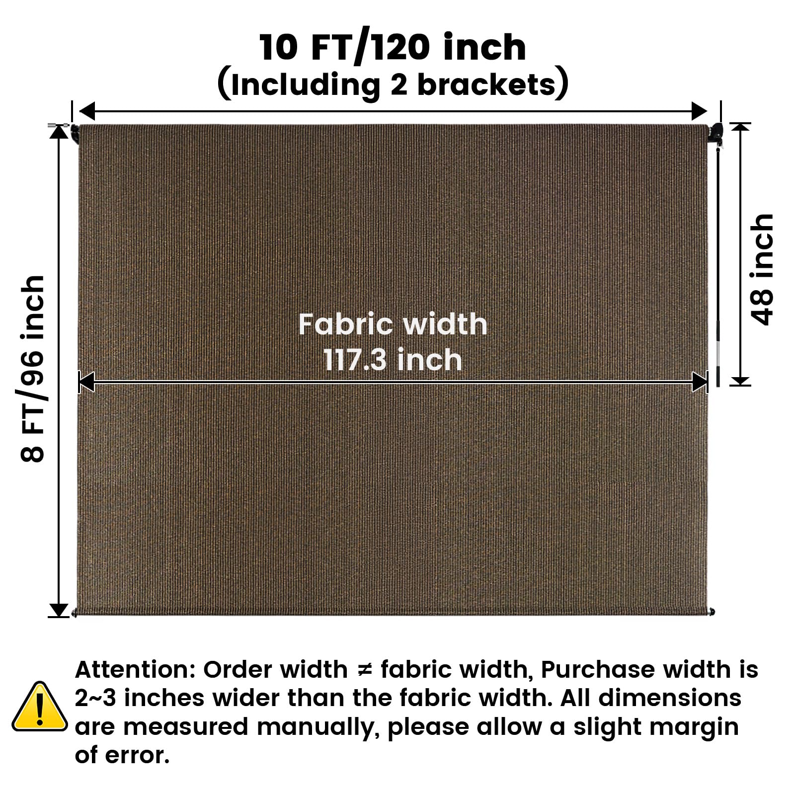 Shade cleanable with a damp cloth for easy maintenance
