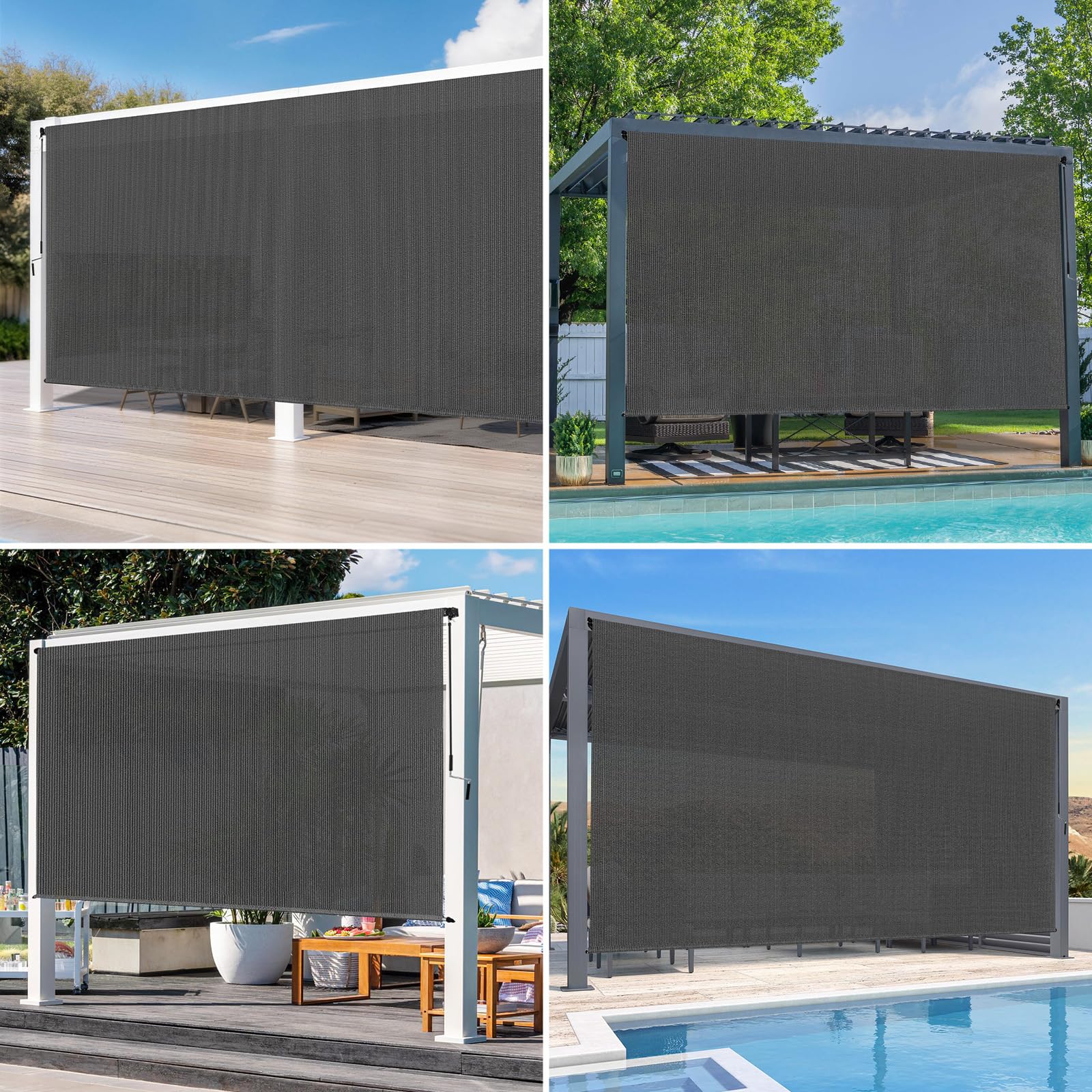 Breezombra 220 GSM fabric blocks UV rays and glare for outdoor comfort