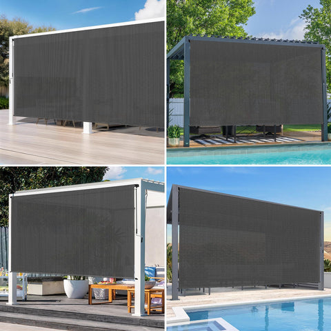 Breezombra 220 GSM fabric blocks UV rays and glare for outdoor comfort
