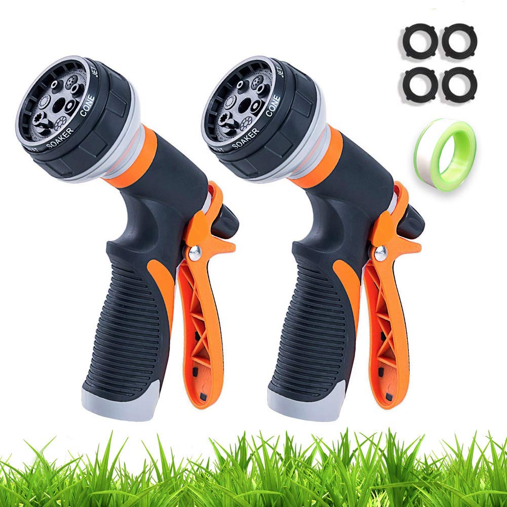 Brezze Letter garden hose nozzle with eight patterns for versatile watering