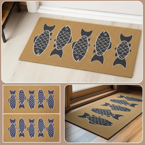 Breling coir mat captures dirt after outdoor trips with ease.