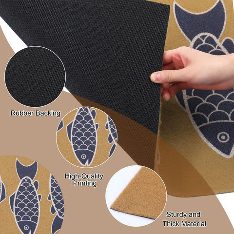Breling beach-house door mat adds nautical charm while trapping dirt.