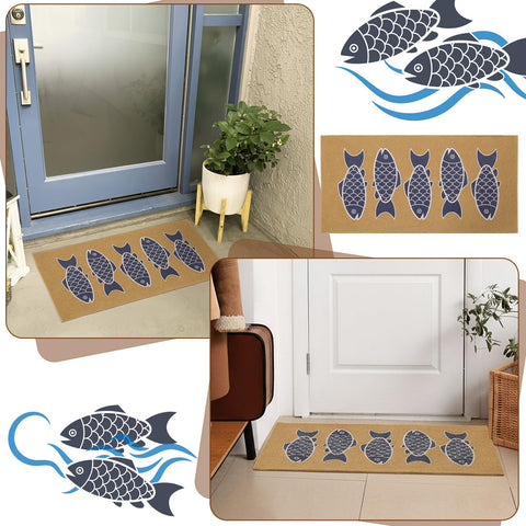 Breling fish doormat as gift-ready coastal decor for beach lovers.