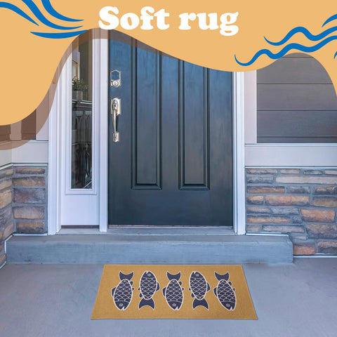 Breling outdoor entryway doormat with durable coir resists wear.
