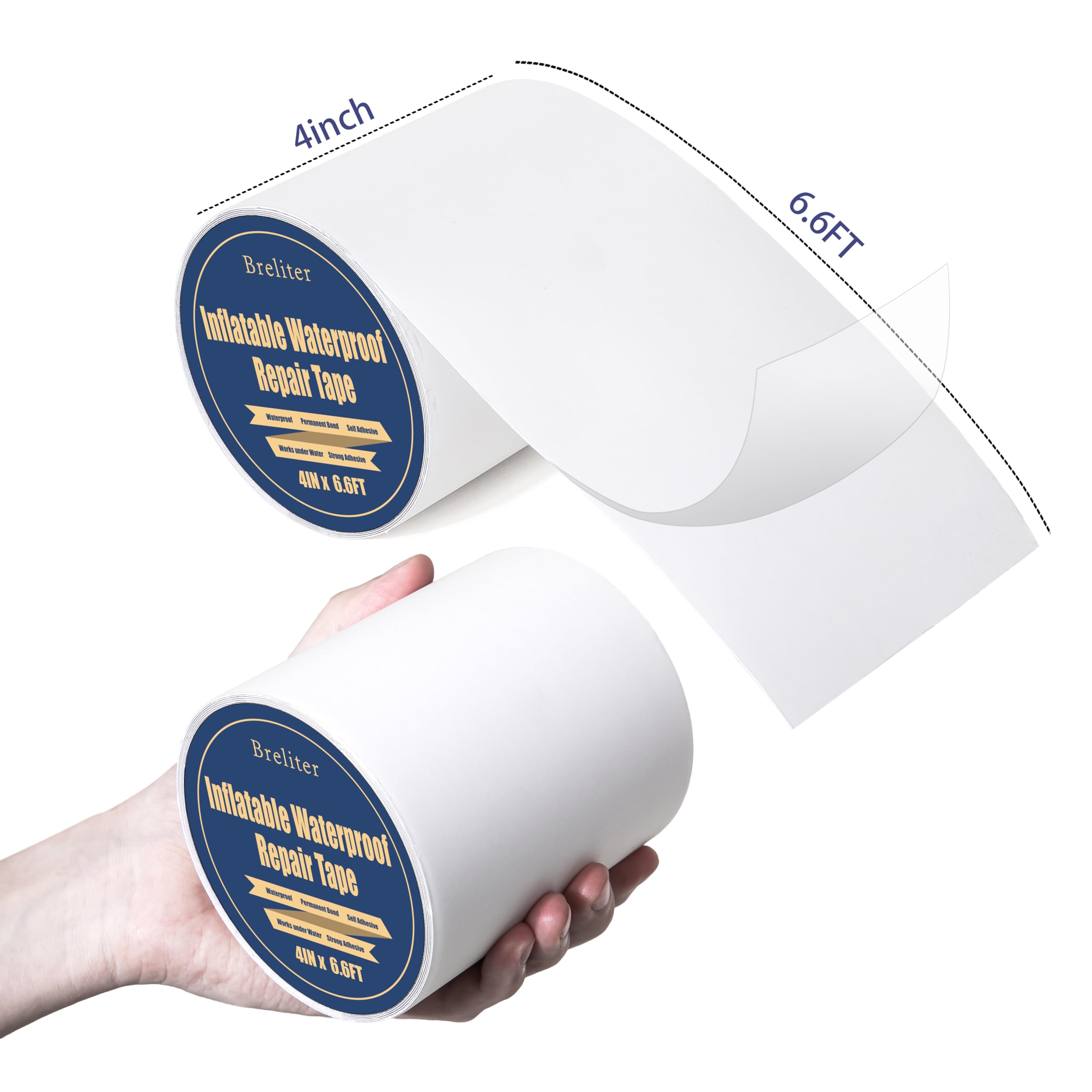 Breliter TPU patch close-up highlighting flexible, waterproof sealing.