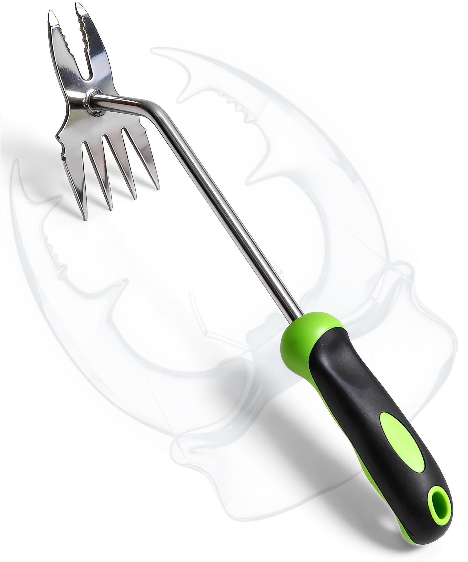 BREWIN TOOLS hand weeder with four-tooth end grips surface weeds efficiently
