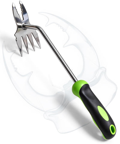 BREWIN TOOLS hand weeder with four-tooth end grips surface weeds efficiently