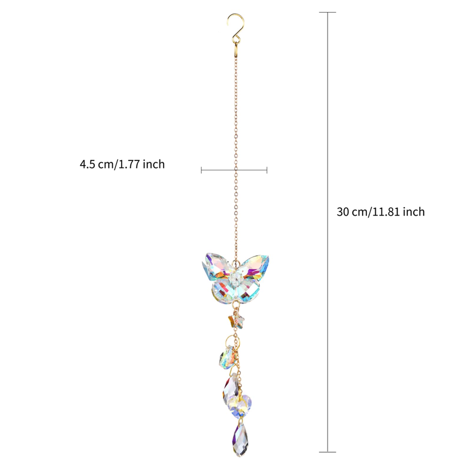 Brezalysia garden porch suncatcher adds shimmering color outdoors