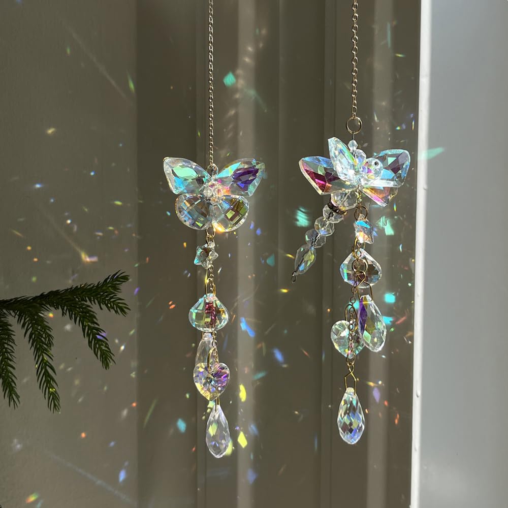 Brezalysia crystal decor brings gentle magical ambiance to sunlit windows
