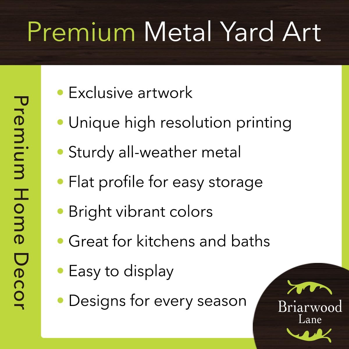 Briarwood Lane 5 O'clock Paradise metal art garden setup adds personality to outdoor spaces.