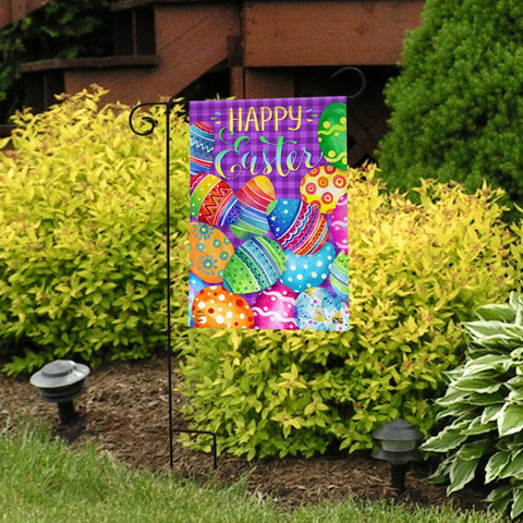 Briarwood Lane double-sided image flag showcases vivid Easter artwork for flexible seasonal décor.
