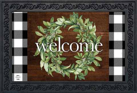Briarwood Lane Farmhouse Wreath Spring closeup shows vibrant color for inviting entrances.