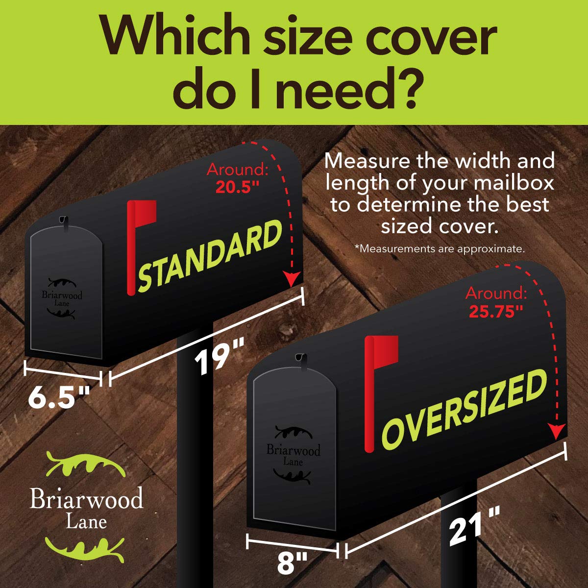 Includes self-adhesive address numbers for USPS labeling with Briarwood Lane cover