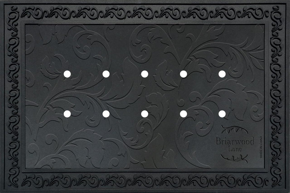 Briarwood Lane outdoor tray with floral design on a welcoming porch