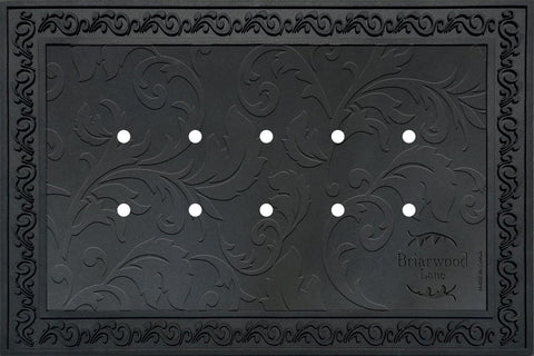 Briarwood Lane outdoor tray with floral design on a welcoming porch