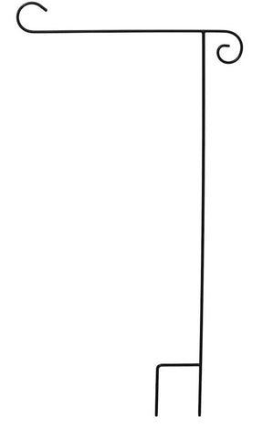 Briarwood Lane wrought iron flag stand 40h with durable, weather-ready finish
