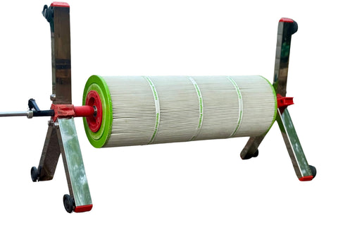 Compact, portable stand demonstrates versatile maintenance setups for busy crews.