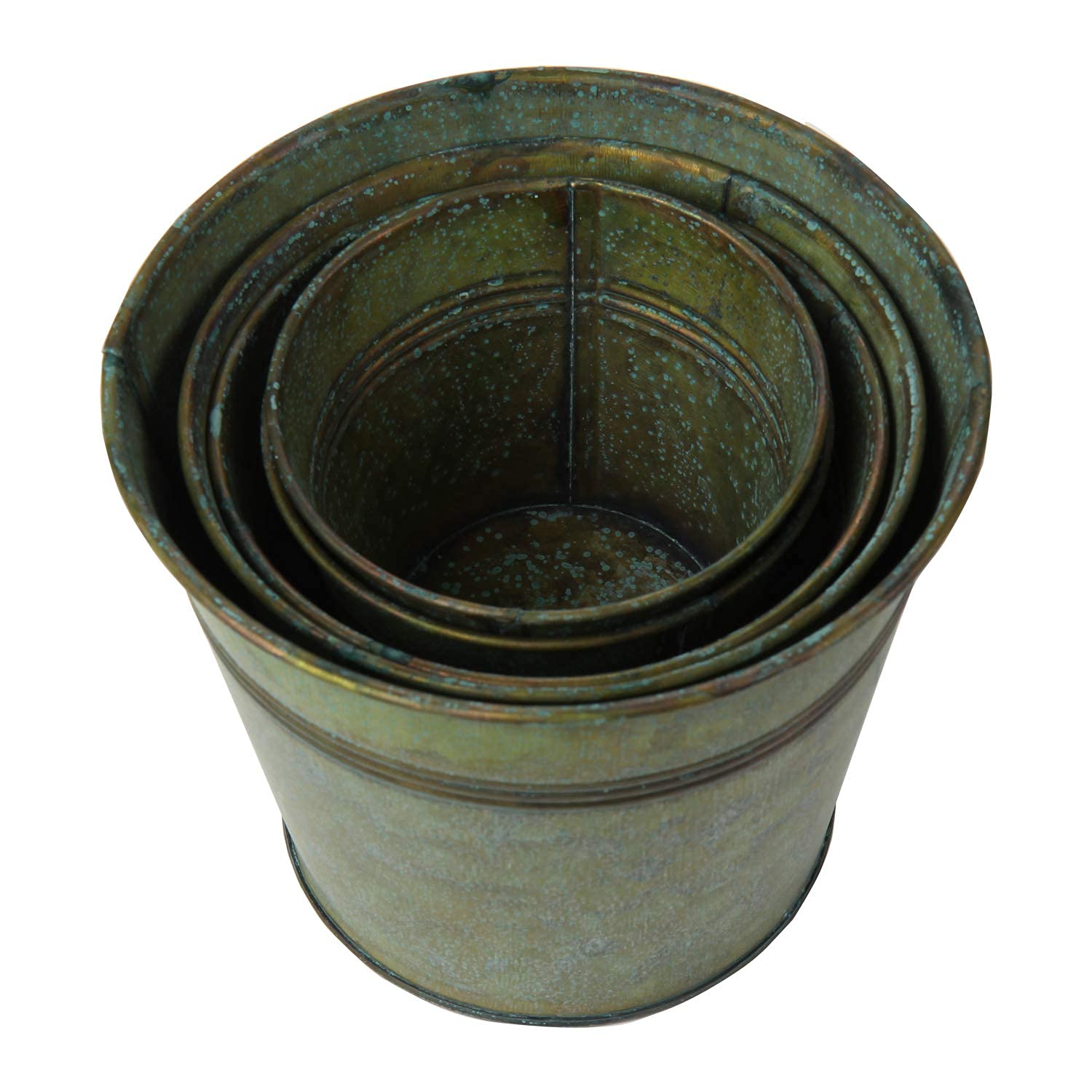 Briful rustic farmhouse buckets showcase weathered charm and versatile decor options.