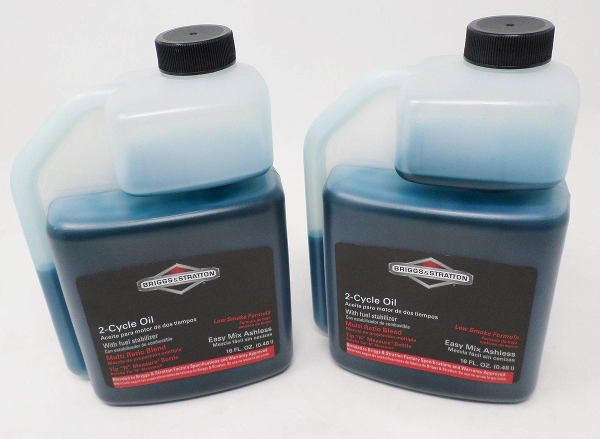 Briggs & Stratton 2-cycle Easy Mix bottle with built-in pour and measurement for precise fuel mixing