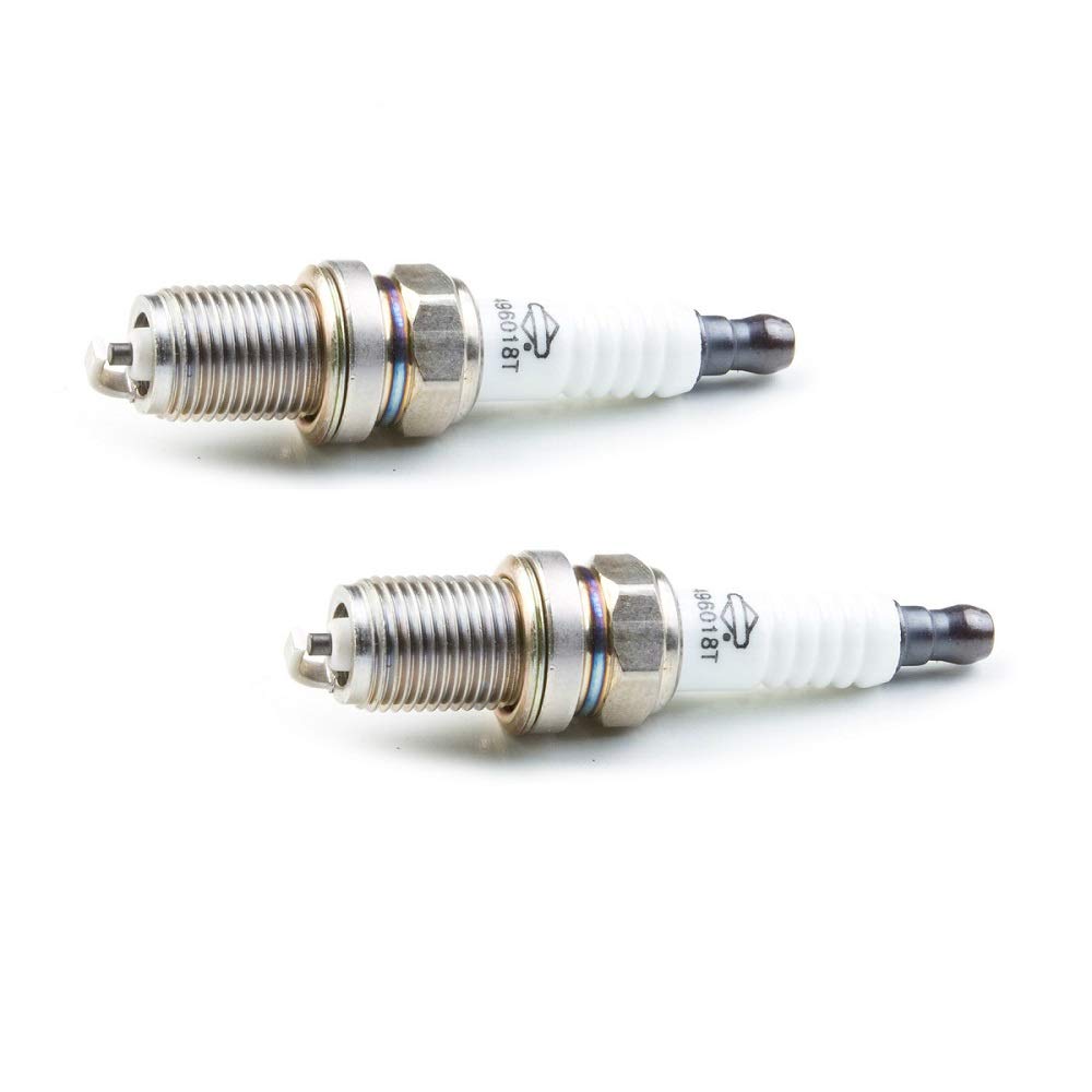 Briggs & Stratton 496018 spark plugs 2-pack ready for quick maintenance and reliable starts