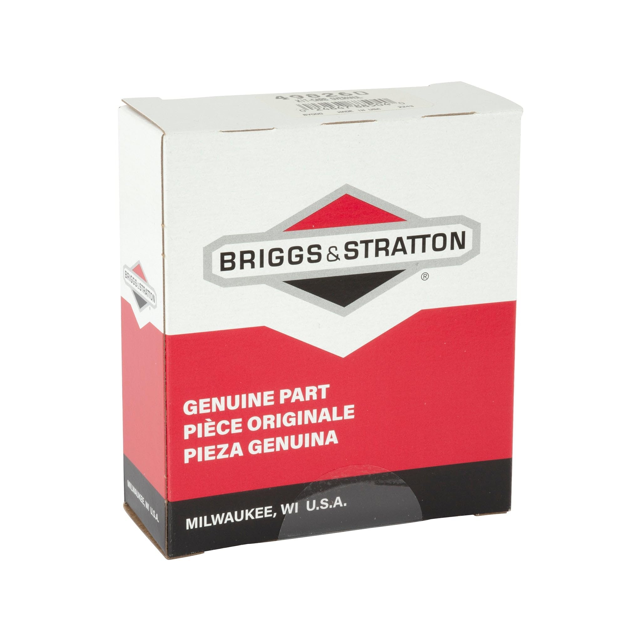 Briggs and Stratton 498260 carburetor assembly parts close-up for reliable engine tuning.