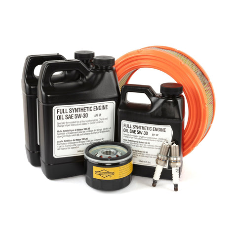 Briggs & Stratton maintenance kit box for reliable engine care.